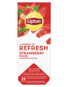 Lipton FGS Zwarte Thee Aardbei